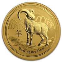 2015 Australia 1 Oz Gold Lunar Goat Bu (series Ii)