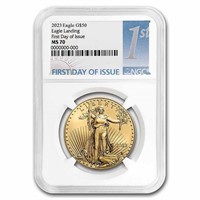 2023 1 Oz American Gold Eagle Ms-70 Ngc Fdi