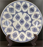 Large Blue & White Porcelain Bowl