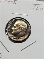 Toned 1974-S Proof Roosevelt Dime
