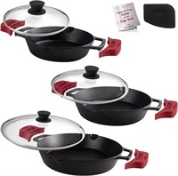 3 Pc Cast Iron Skillet Set