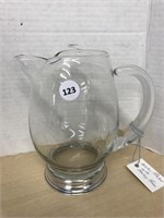 Water Pitcher With Sterling Base