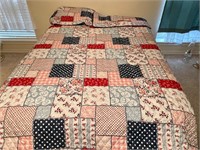 King Size Quilt Bedding with Two Pillow Shams