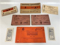 NEAT LOT OF VINTAGE PAPERS - DRIVERS LICENSE +++