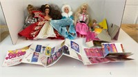 (5) 1966 Barbies with Barbie world of fashion