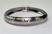 Sterling Silver Taxco Bangle 11 Grams