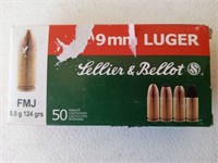 SELLIERS BELLOT 9MM 50 ROUNDS