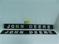 2 John Deere Tractor Side Emblems (24")