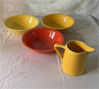 Fiestaware Yellow & Orange (3) Serving Bowls
