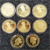 (8) COPY Liberty Coins