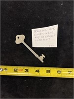 Skeleton Key Clock Winding Key or Cabinet Lock Key