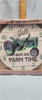 Tractor - Y'all are on Farm Time MDF Wood 13in