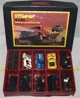Vtg Schaper Stomper 4x4 Case + 3 Vehicles & Parts
