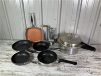 Pressure Cooker, Skillets and Pans