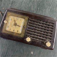 Antique General Electric Radio Alarm Clock Model