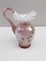 Fenton Pink/Floral Vase
