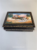 Vintage Fine Russian Signed Lacquer Hand Painted