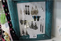 COSTUME JEWELRY EARRINGS - DISPLAY NOT INCLUDED