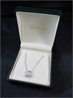 Silver Princess Length Necklace w/ Pendant