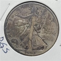 1921 S WALKING LIBERTY HALF DOLLAR KEY DATE