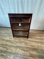 Antique Mahogany 3 Tier Stacked Barrister Bookcase