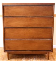 MCM flat front 4 drawer tall chest