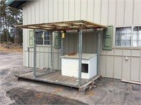 Dog Kennel, Roof & Wooden Platform Floor