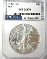 2016 Silver Eagle PCI MS70