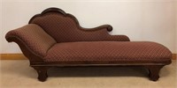 SOLID VICTORIAN CHAISE LOUNGE- CLEAN