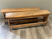 Pair of Rustic Benches