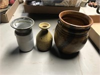 3 pc.pottery lot