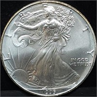 1995 1oz Silver Eagle Gem BU