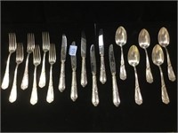 Metal Alliage Blanc cutlery, 613 grams 20% silver