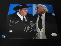 Flair & Ross Signed 8x10 Photo JSA Witnessed