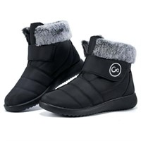 8  Sz 8 Ecetana Snow Boots for Women Slip-on  Wate