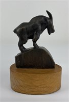 Ace Powell Bronze of Montana Mountain Goat