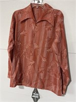 Vintage silk shirt size large