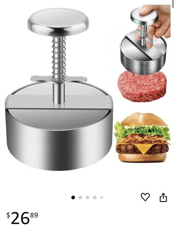 Smash Burger Press Kit, 304 Stainless Steel