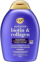 Organix Biotin and Collagen Shampoo, 13-Ounce