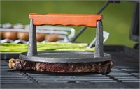 TableCraft BBQ Coated Cast Iron 7-Inch Round Steak