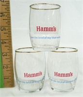 Set of 12 Hamm's Beer Glasses NEW Condition