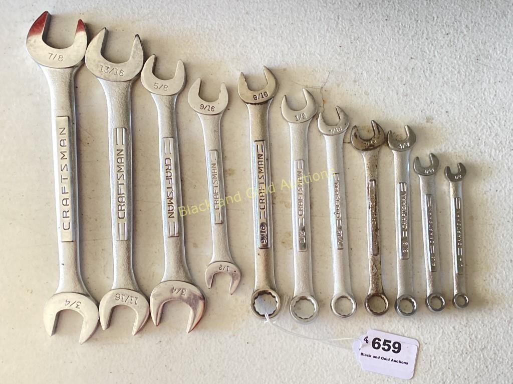 11 Assorted Craftsman Wrenches