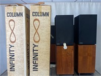 Pair Vintage Infinity WTLC Speakers Need Refoaming