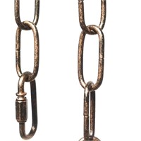 CUFEAL 6ft Aged Bronze Finish Lighting Chain Indus