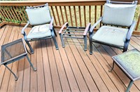 COLEMAN BRAND PATIO CHAIRS & TABLES NEED CUSHIONS