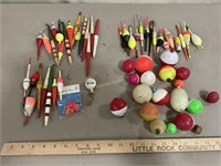 Fishing gear- stick bobbers and bubble floats
