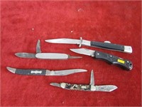 (5) Vintage folding pocket knives.