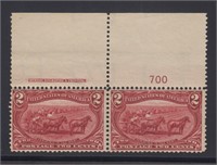 US Stamps #286 Mint NH Plate Number Pair, fresh 2