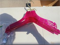 10 Pack of Hot Pink Hangers