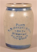 W.D. Cooper 1-Gallon Stoneware Jar.